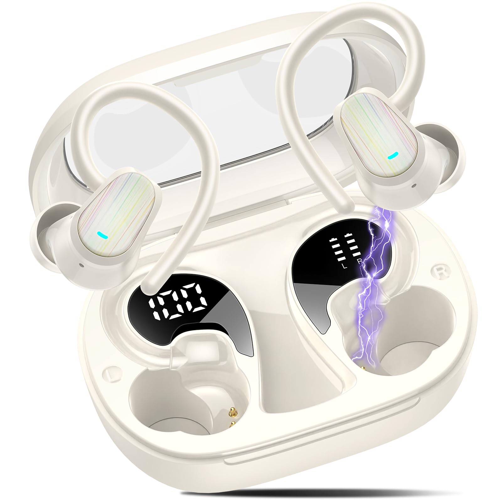 OYIB AI Translation Earbuds with Calls in white | Mubboo