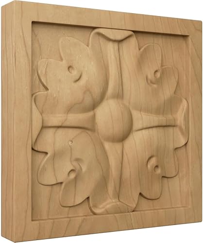 Vista 9 de Ekena Millwork ROS03X03X00EDRW Rosetas pequeñas cuadradas de Edimburgo, marrón