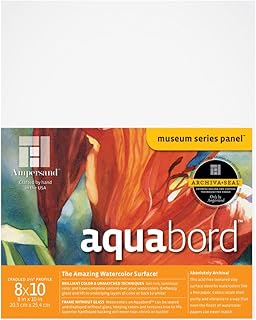 Ampersand Aquabord Panel for Watercolor and Gouache, 1.5 Inch Cradled Profile, 8X10 Inch (CBTG0810)