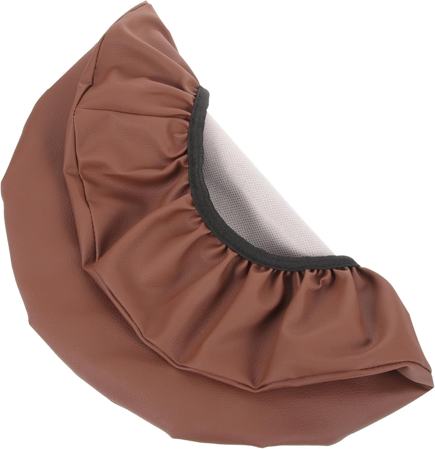 5pcs Round Elastic Leather Stool Cover for Bar Stools Replacement Seat Cover for Dining Rooms Restaurants Clubs Easy to Clean