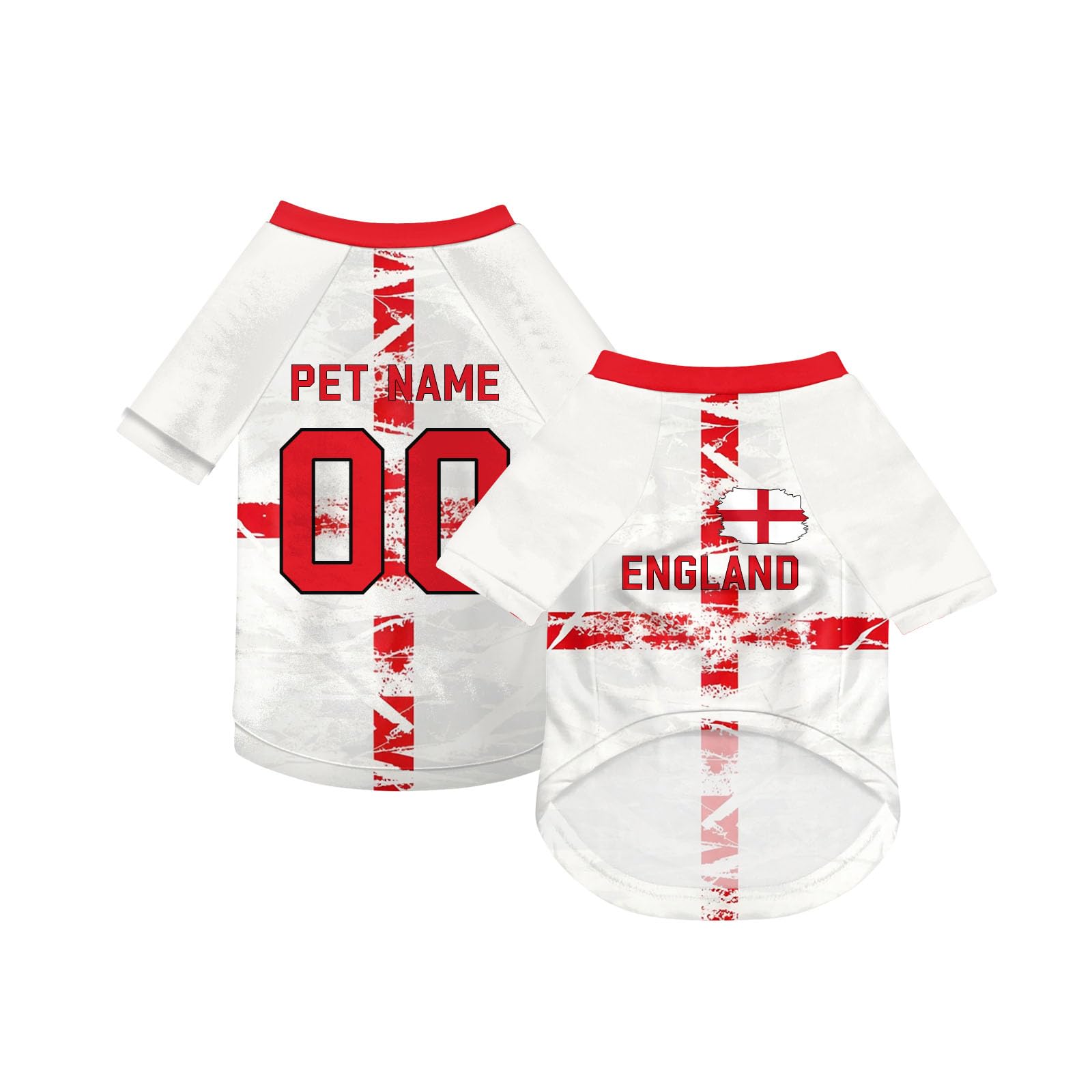 Personalised Dog T Shirt with World Cup 2026 Pet Apparel – Custom Country Flag Name Number, Breathable Pullover Design, XS-5XL for Small Medium Dogs, Ideal Pets Gifts
