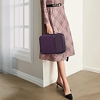 Vista 3 de FINPAC Funda para Biblia, Estuche de Transporte para Libros Bolsa de Iglesia Biblia Protectora con Asa y Bolsillo con Cremallera, Regalo para Madre