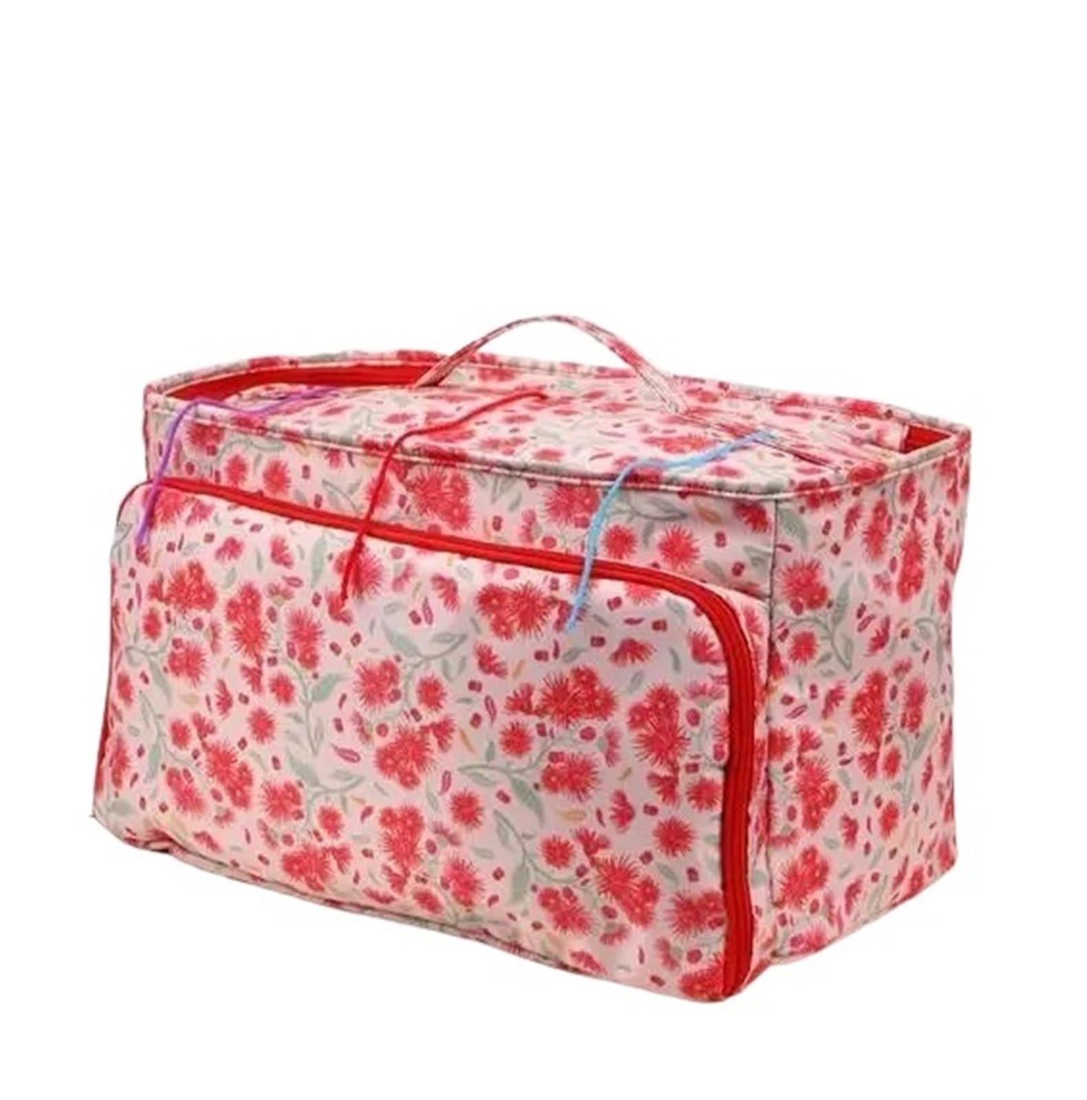 projekttasche für strickzeug Yarn Knitting Bag for DIY Needle Arts Craft Holder Tote Organizer Storage Crochet Empty Square für Wolle und Strickzubehör(10)