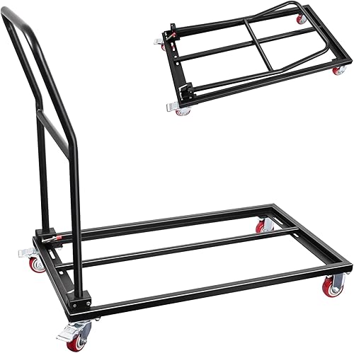 Silla plegable con capacidad para hasta 1500 libras, carrito grueso en forma de L de acero resistente, utilizado en eventos de fiestas y eventos de