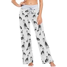 Women's Pajama Pants High-Waist with Drawstring Sleepwear Lounge Pajama Bottoms