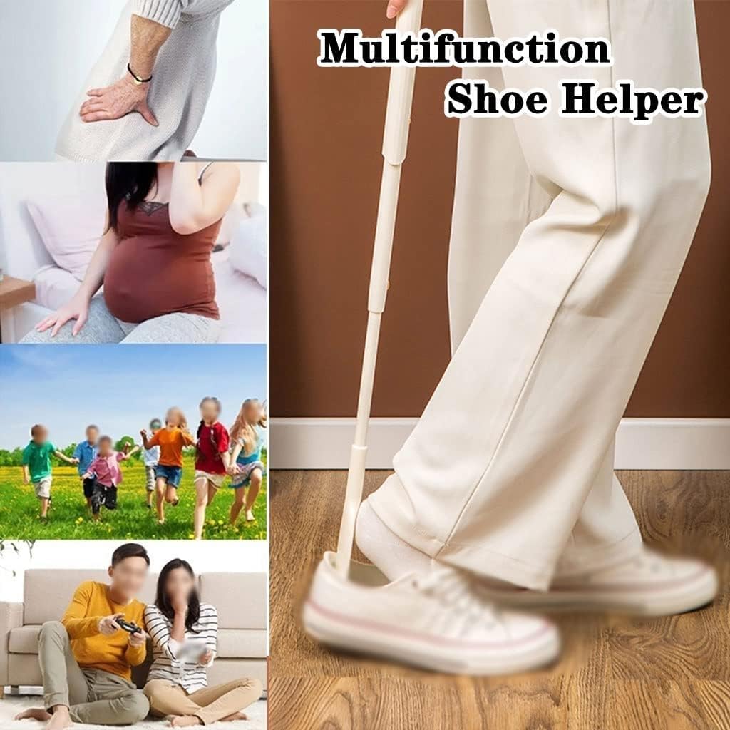 Calzador, Cuerno for Zapatos for Mujer, retráctil y liviano, Cuchara for fácil de Guardar con Lazo for Colgar, ayudante Compacto for Viaje, for zapatería, 41 70 cm * 2