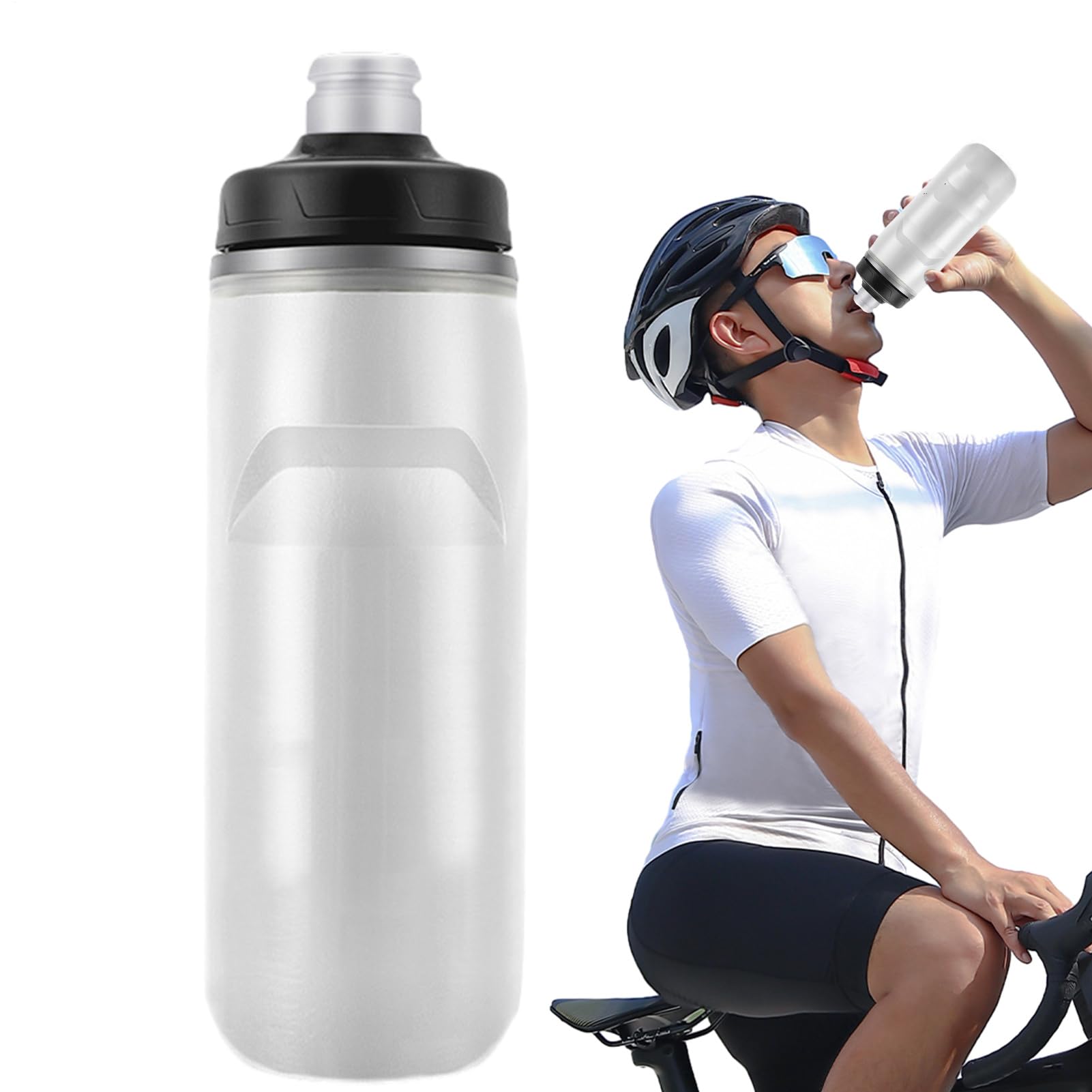 Botella deportiva para agua que evita fugas en la mochila escolar y mantiene el frío horas