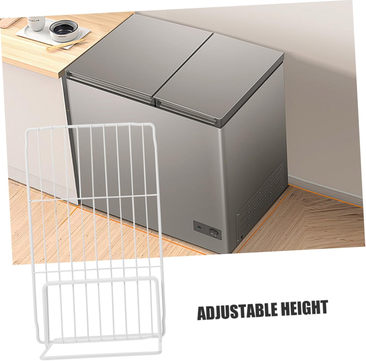 2pcs Adjustable Freezer Partition Pad for Chest Freezer Wire Shelf Dividers Breathable Mesh Design
