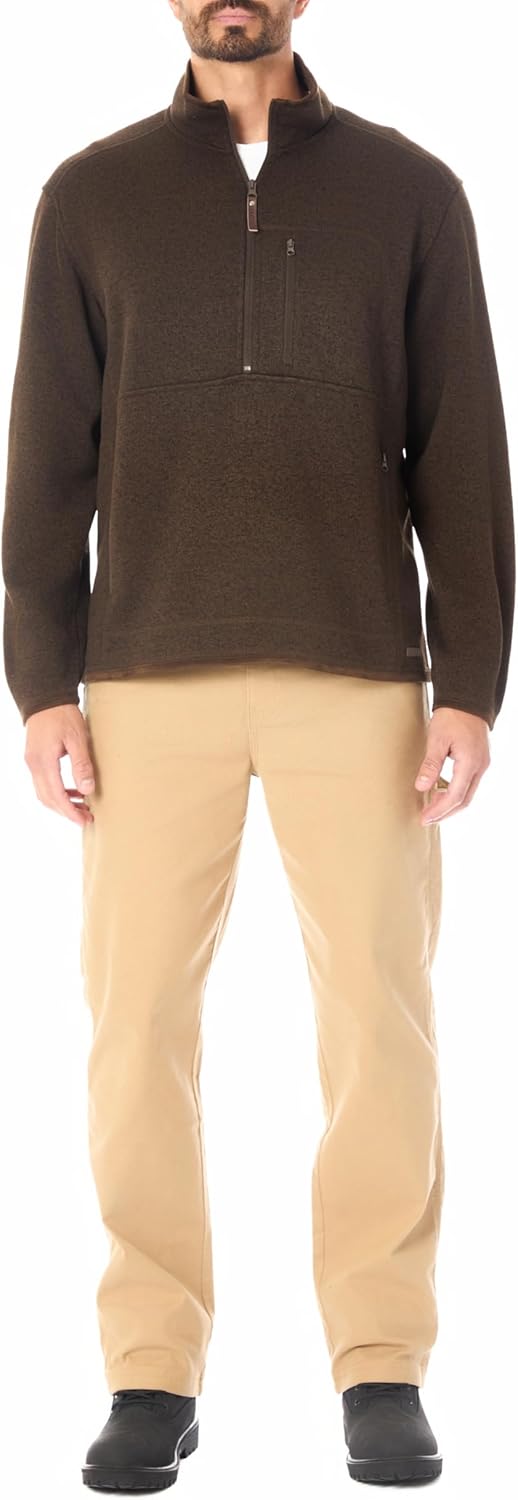 Smith's Workwear mens Sweater Fleece Quarter Zip Pullover - Image 6