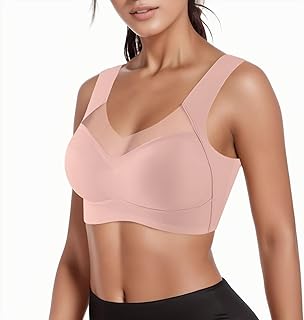 Top de encaje Ropa interior deportiva cómoda y sexy para mujer en sujetador fino estilo sin anillos de acero para mujer