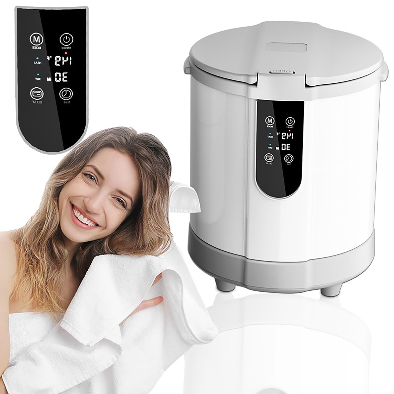 Chauffe-serviettes 25L grand seau avec minuterie précise