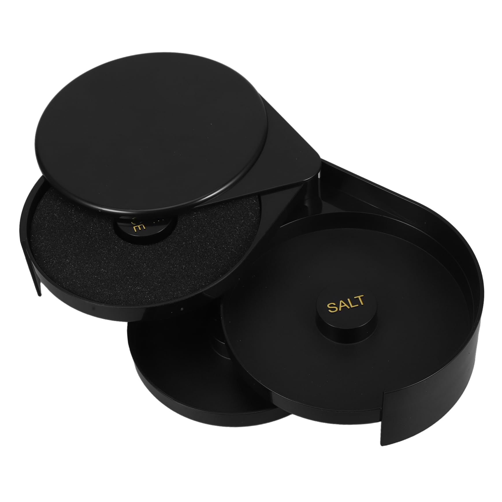 PLAFOPE Plastic Salt Sugar Storage Container Tier Cocktail Seasoning Box Rimmer for Cocktails Home Bar Accessory