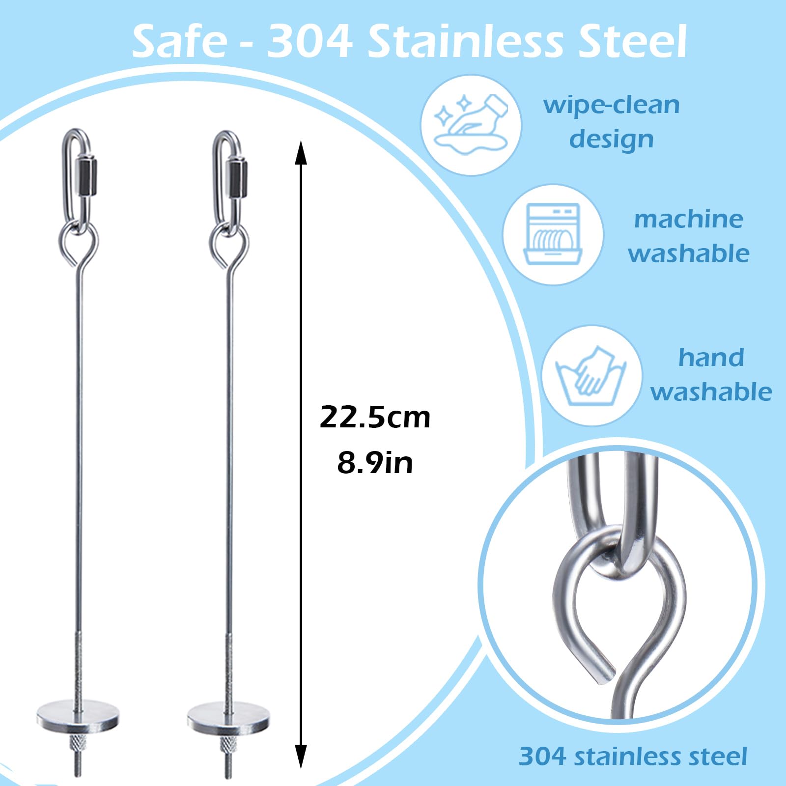 Jevnd 2Pcs Rat Enrichment Toys, 304 Stainless Steel Rat Foraging Toy for Fruit Vegetable Holder, Fancy Mice Cage Accessories Puzzle Toy, Hanging Rodent Toys Slow Feeder, Bird Foraging for Parakeet