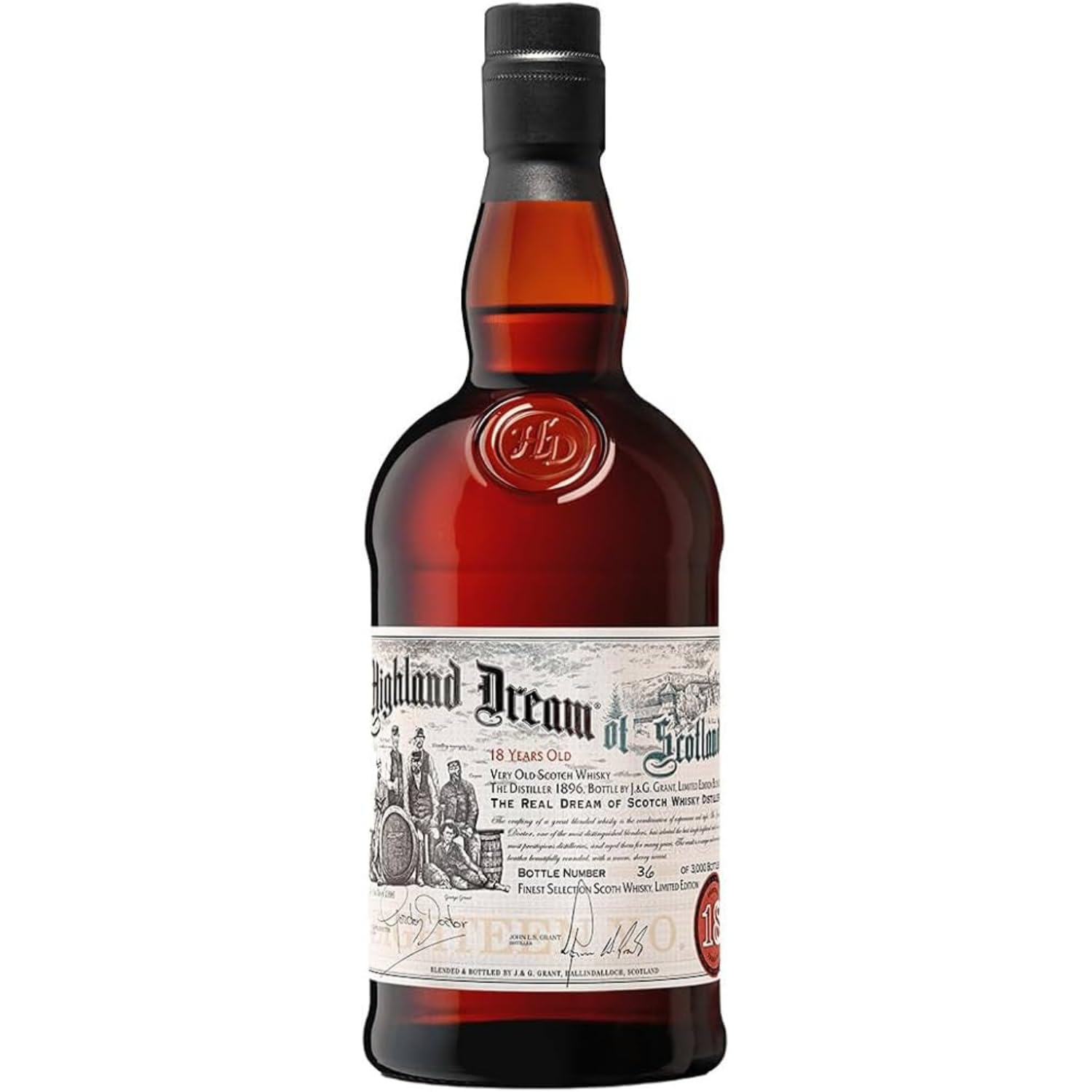 Highland Dream Whisky blended escocés, 18 años, 700ml