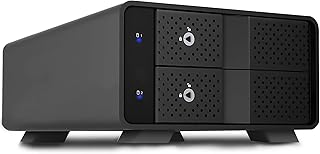 FANTEC 2-Fold USB 3.2 Gen2 10G Raid Hard Disk Docking Station for 2X SATA 3.5/2.5 Inch HDDs, Transfer Rates up to 10Gbit/Sec, no Tools Required, Lockable, 2X USB Cable. Aluminum Enclosure Black