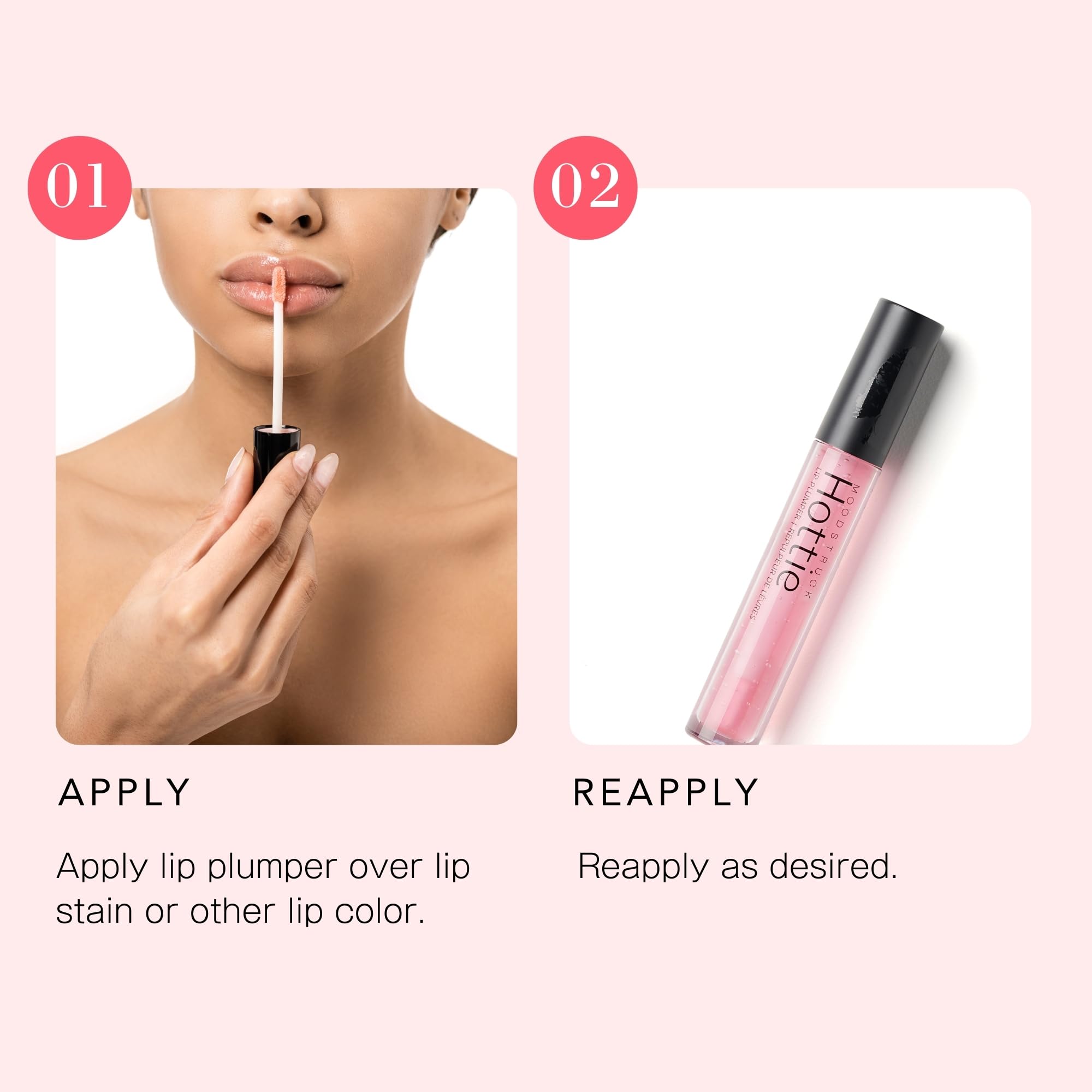 Younique MOODSTRUCK HOTTIE Lip Plumper, Pale Pink, 2 g (Pack of 1) - Image 4