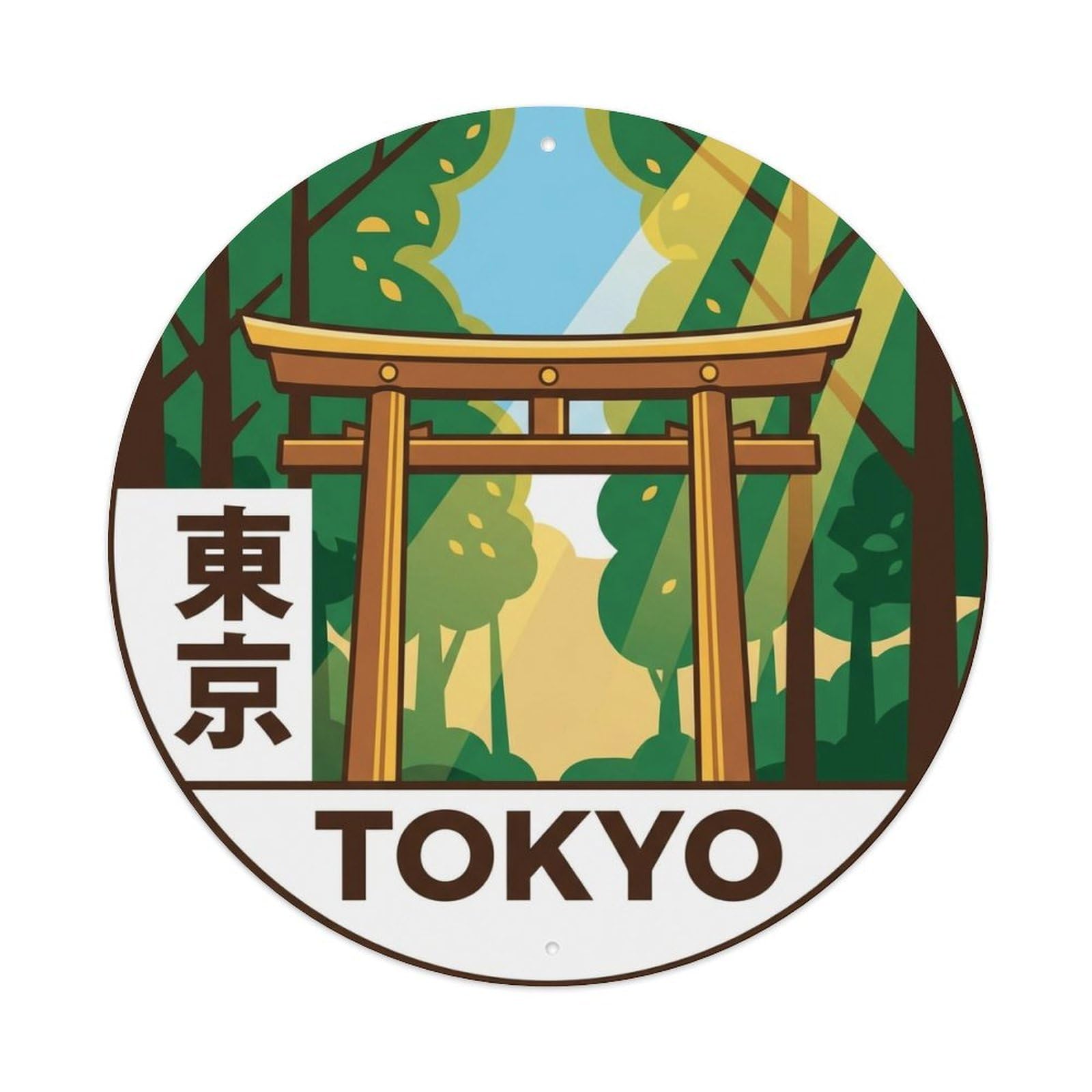Vintage Travel Tokyo Japan Exploration Vintage Metal Tin Sign Plaque Wall Decor for Cafe, Club Bar, Office, Garden Metal Poster 8x8Inch