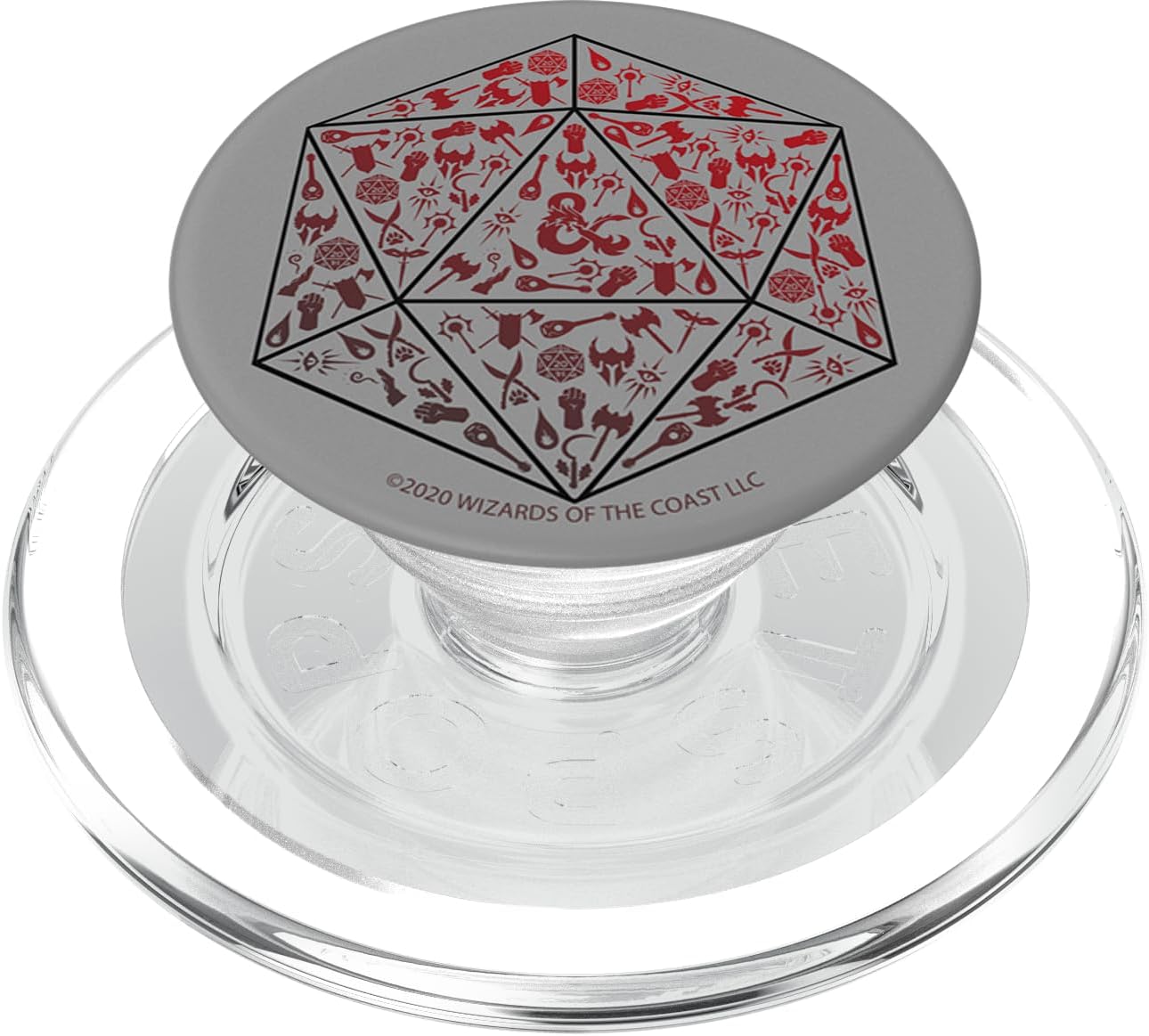 Dungeons and Dragons D20 Icon Fill PopSockets MagSafe PopGrip for iPhone