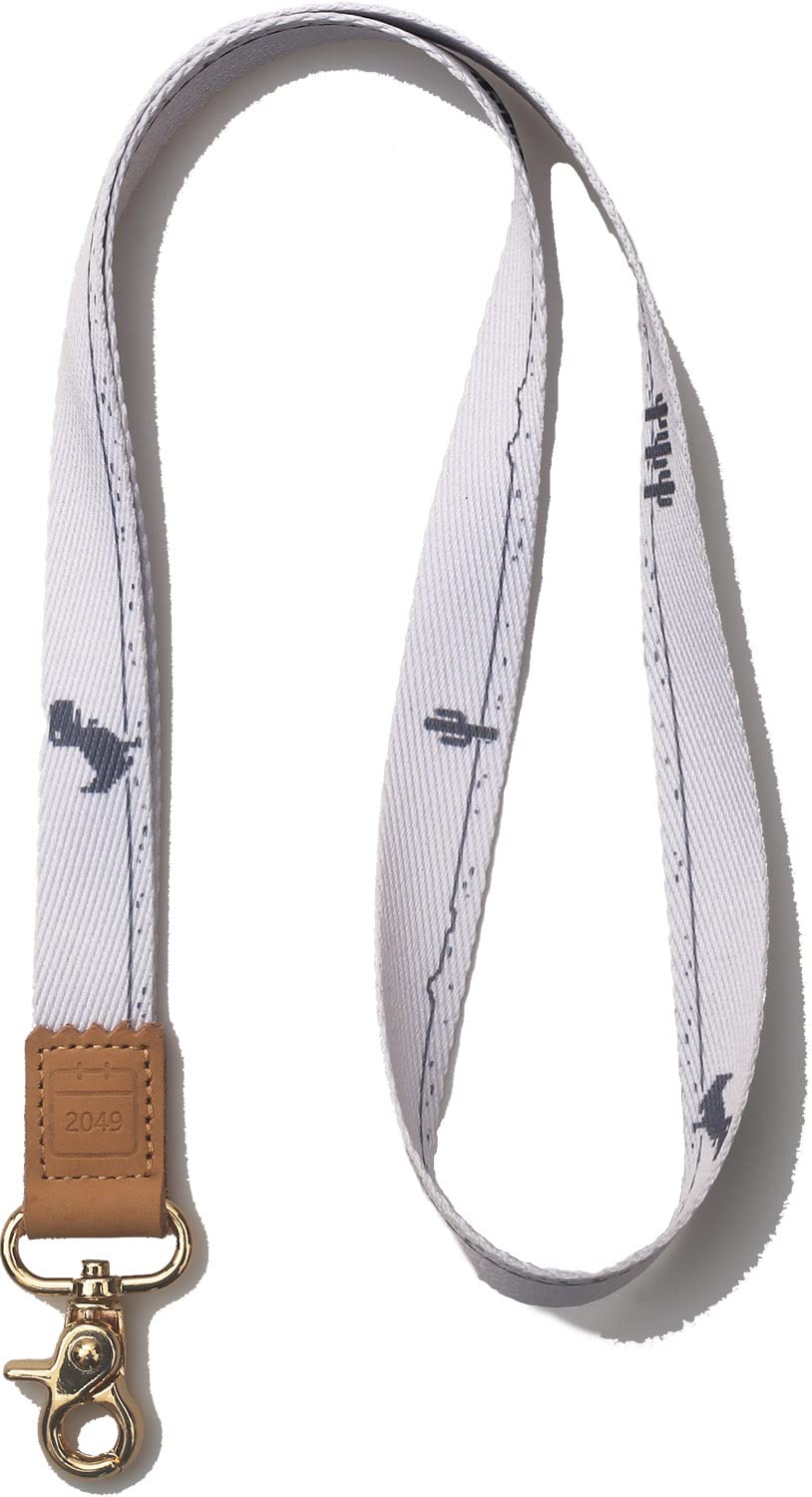 DQL Long Key Fob, Lanyard for Women, Neck Lanyard Keychain Holder for Men and Women - Cool Lanyards for Keys Wallet and ID Badge Holder, gray, Lange
