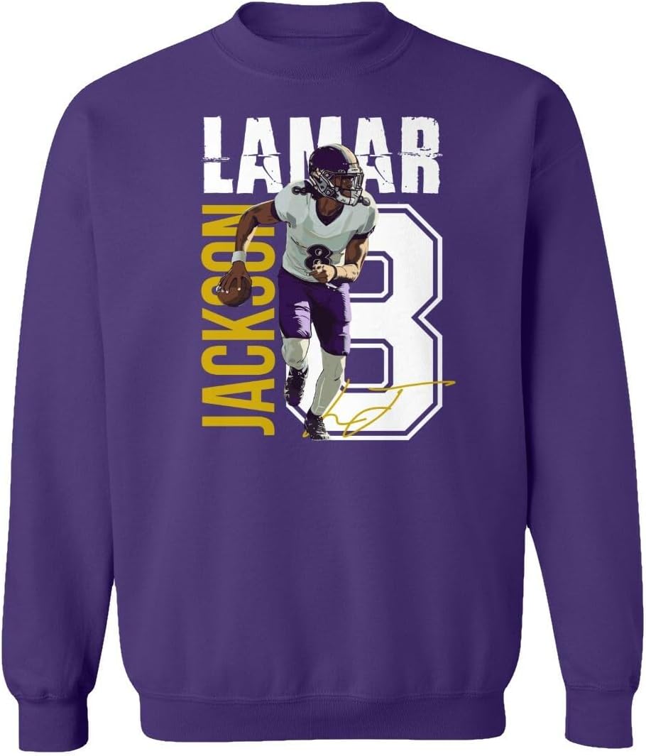 Jackson Baltimore Quarterback Football Player Tribute Unisex Crewneck Sweatshirt