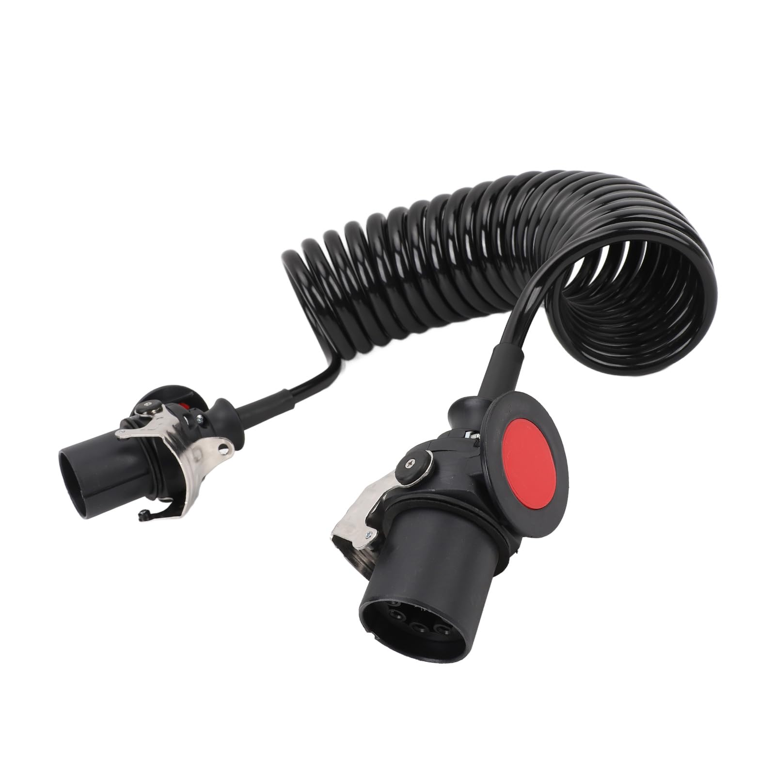 Cable Espiral de 7 Hilos para Remolque - Cable Eléctrico RV de Alta Resistencia para Vehículos Remolcados - Resistente al Agua y al Polvo