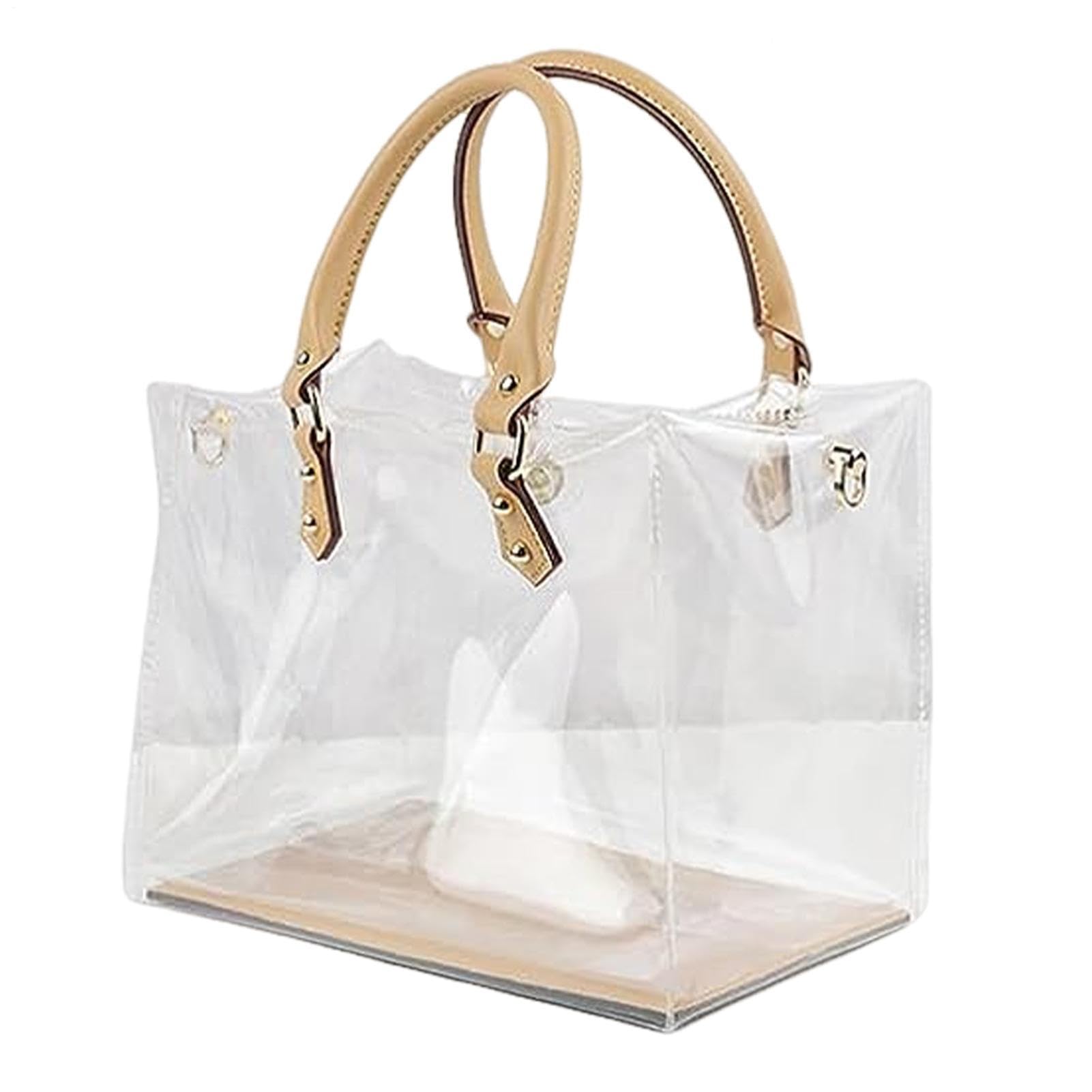 Transparente Stadion-Tasche – transparente Tasche, Reißverschlusstasche | Schultertasche zugelassen für Konzertsäle, Sicherheitstasche für Sportveranstaltungen, klein