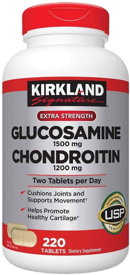 Kirkland Signature Glucosamine 1500 mg and Chondroitin 1200 mg 220 tablets