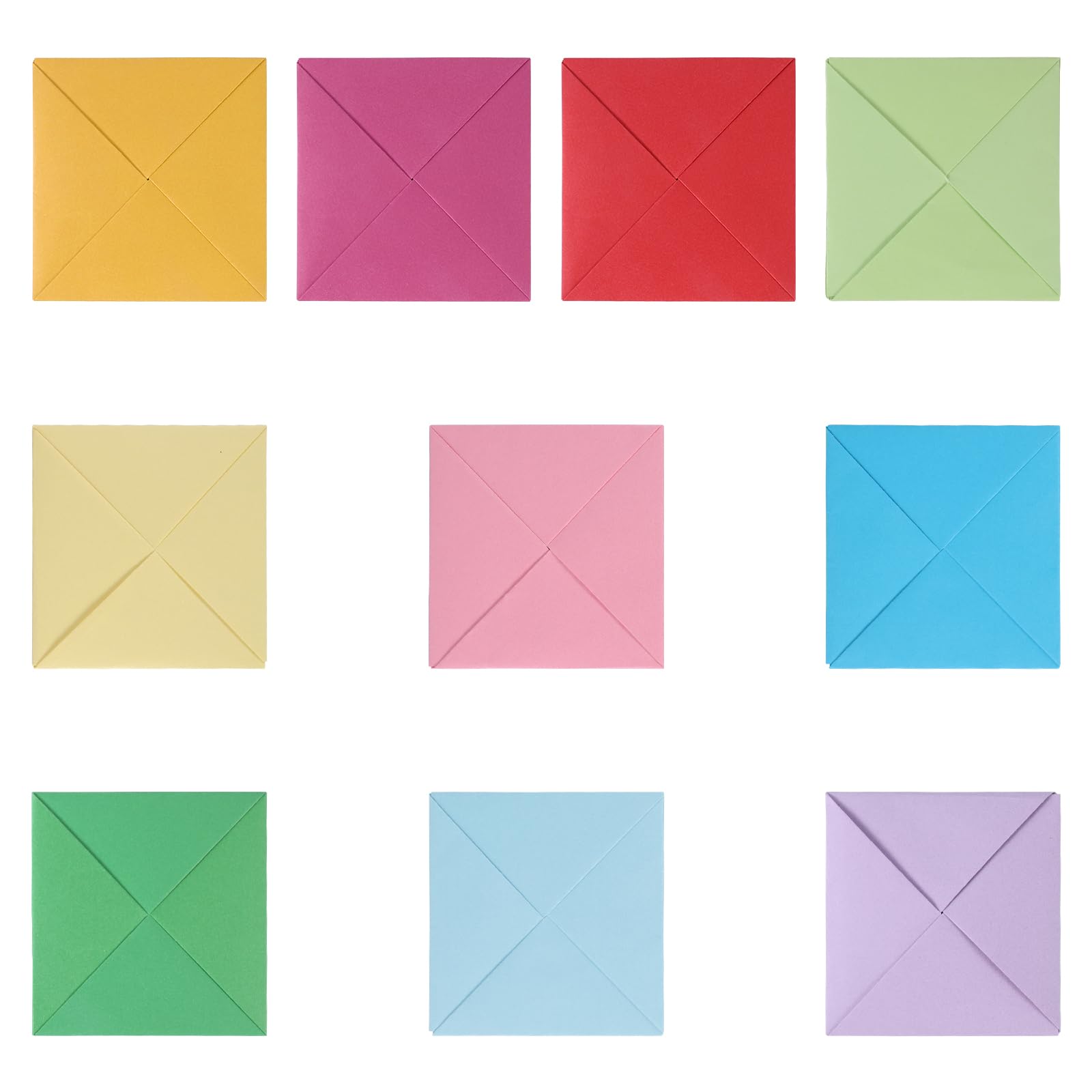 Lot de 10 Jouets à Retourner en Papier Ddakji, Jeu Traditionnel Coréen à Retourner en Papier Ddakji Jeu de Papier à Frapper en Carton Dur Coloré pour Accessoires de Fête