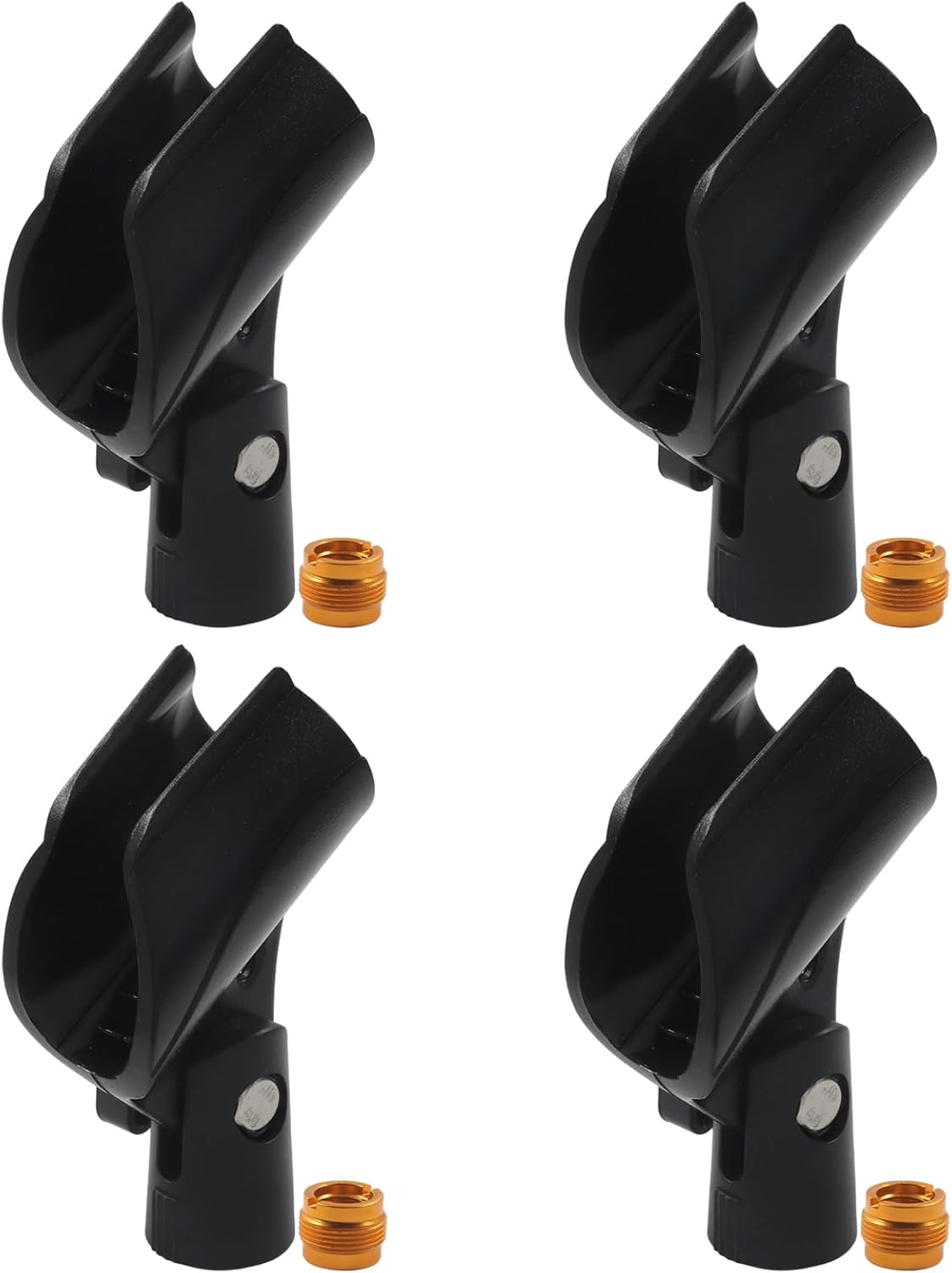 Universal Microphone Clip, 4 Pack, Black image 5