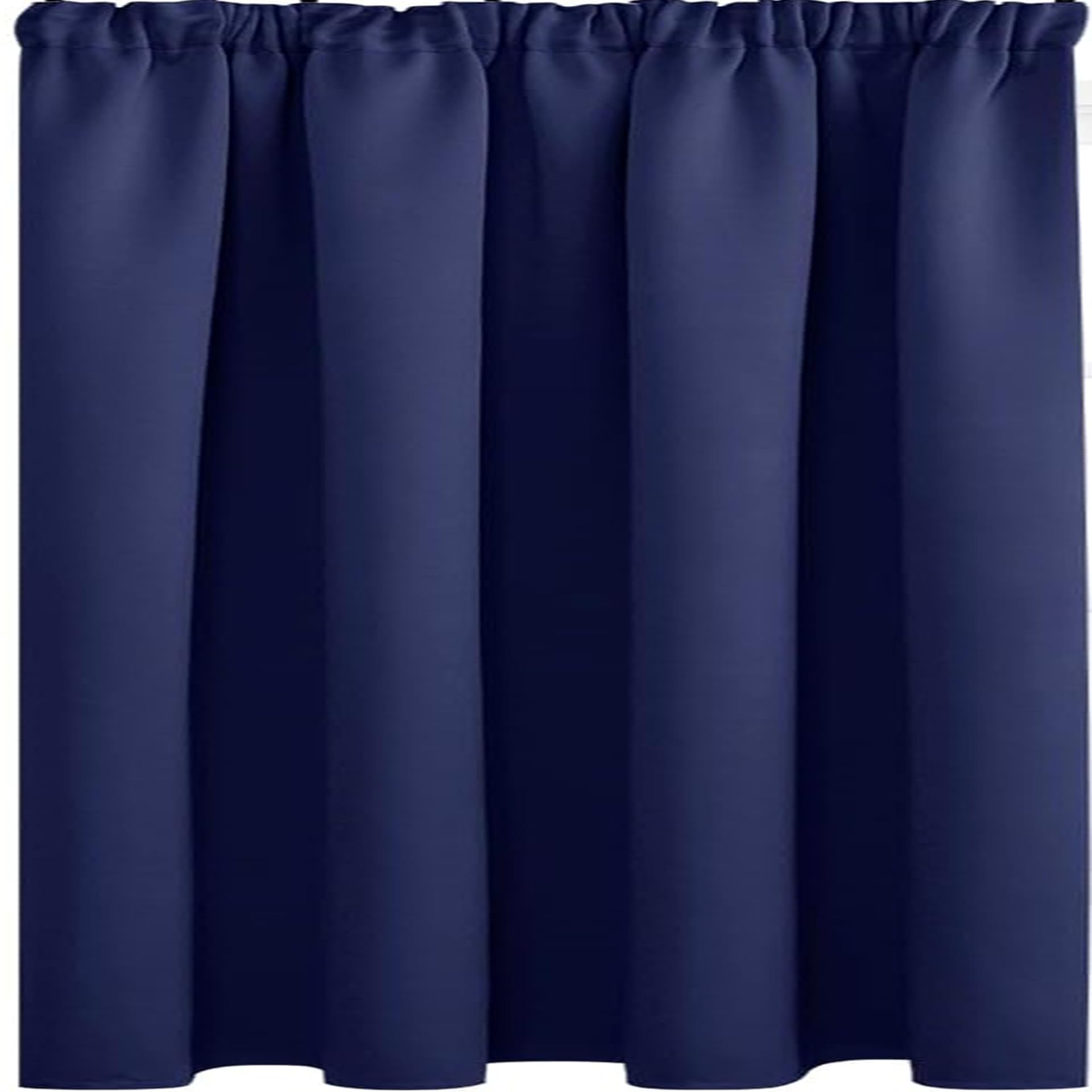 Rideau Occultant Thermique Isolant 181 x 196 cm Opaque Doux et Esthétiques Rideaux Thermique Isolant Design Moderne, pour Toutes Les Saisons pour Salon Chambre Séparation, Bleu Foncé