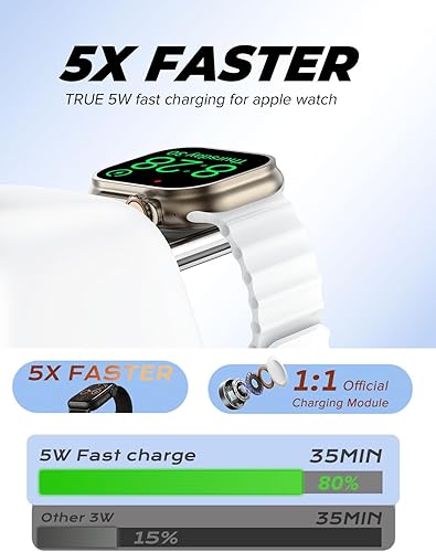 Miniatura 3 de Estación de carga inalámbrica magnética 2025, soporte de cargador ultrarrápido de 15 W para iPhone 17, 16, 15, 14, 13, 12 Pro Max, 5 W para Apple