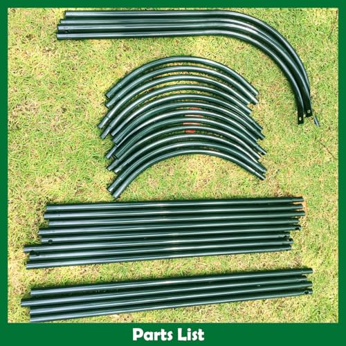 Tower Obelisk Garden Trellis 100% Metal 6.3 Feet Tall Plant Support for Climbing Vines and Flowers Stands,Black Green Lightweight Plant Tower - Thumbnail 7