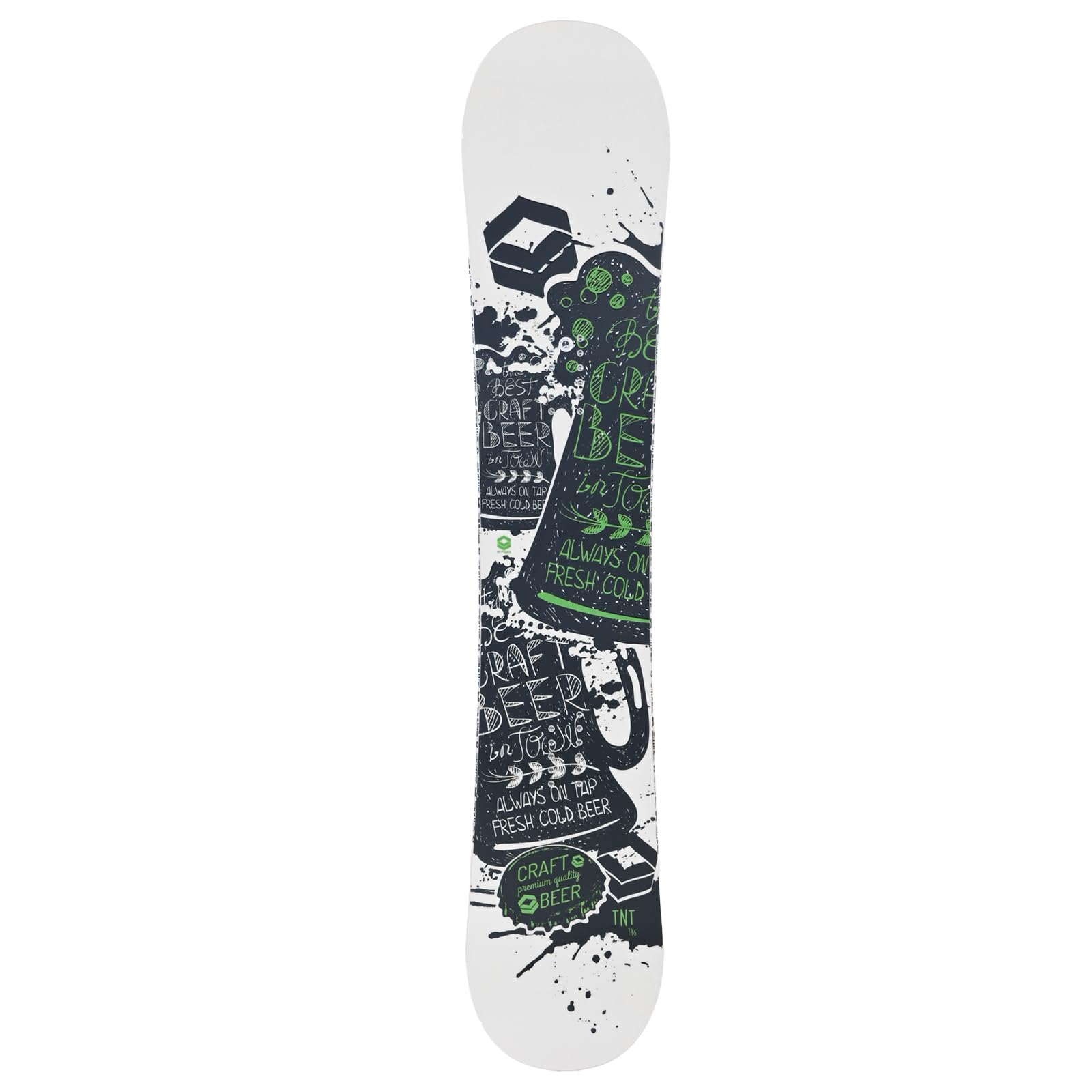 FTWO Set Snowboard TNT Grün 146cm mit Pipe Bindung M Sale