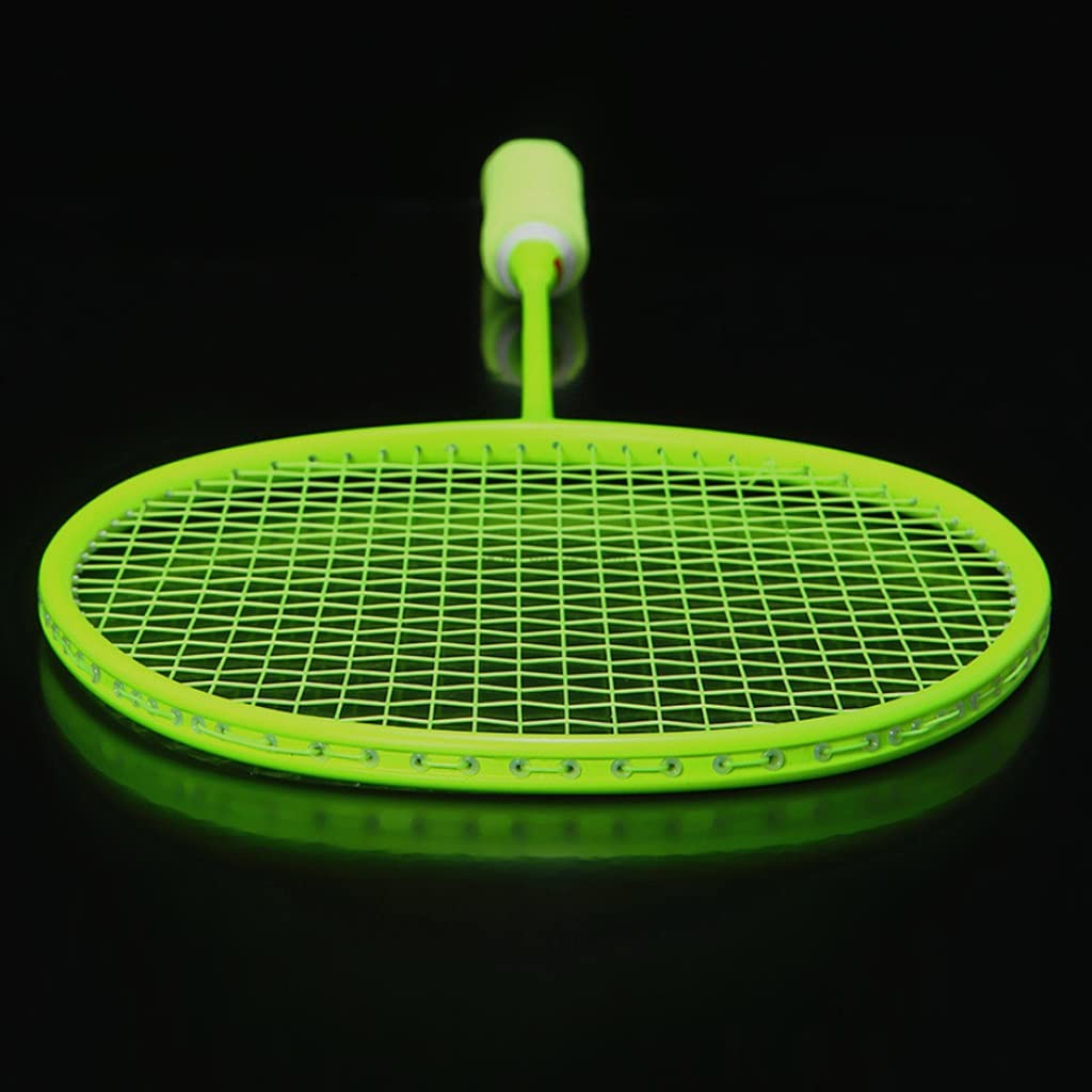 Badminton Racket Full Carbon Racket Men and Women Outdoor Sports 5U Offensive and Defensive Badminton Racket with Bag(B)