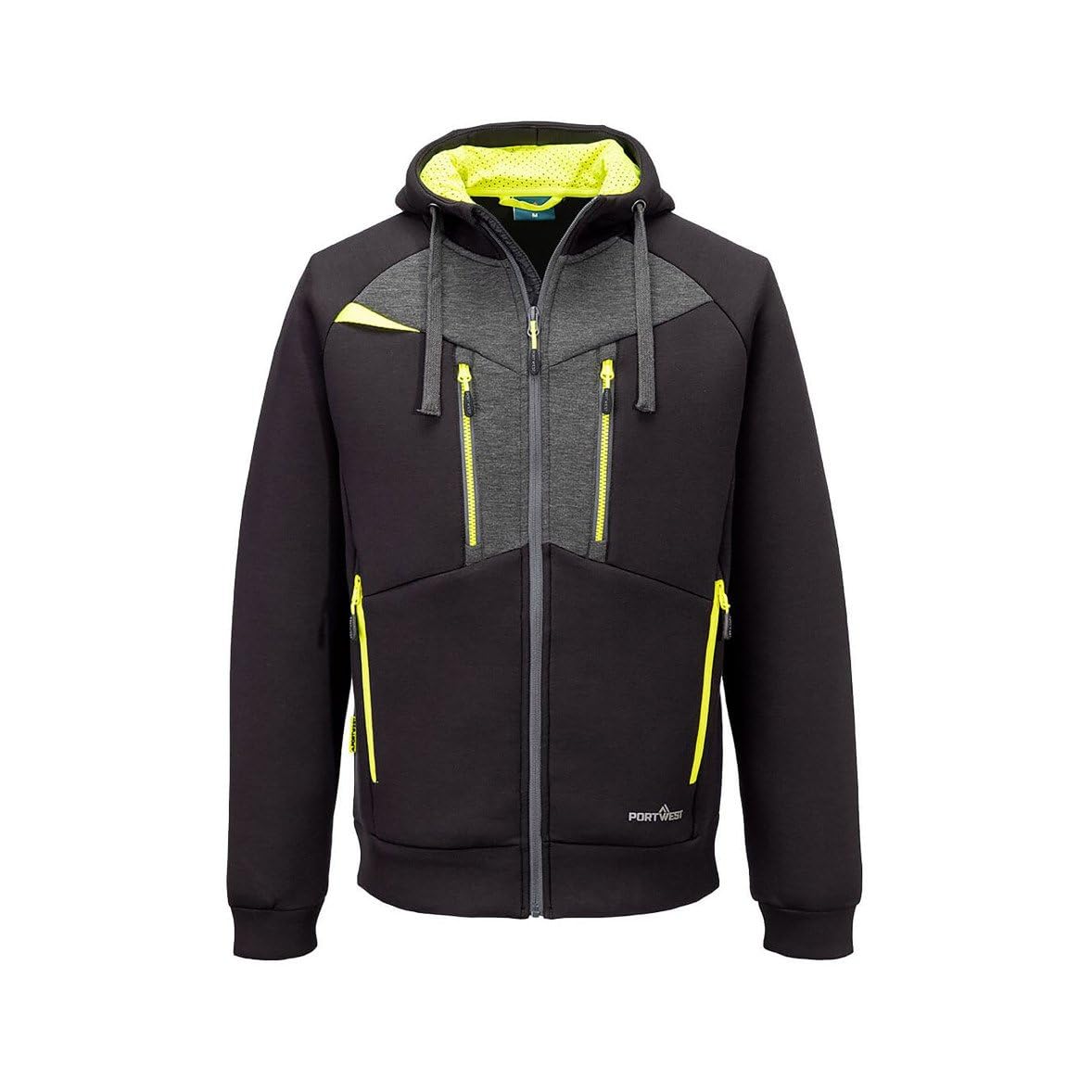 Portwest Black Dx4 Zipped Hoodie - Large
