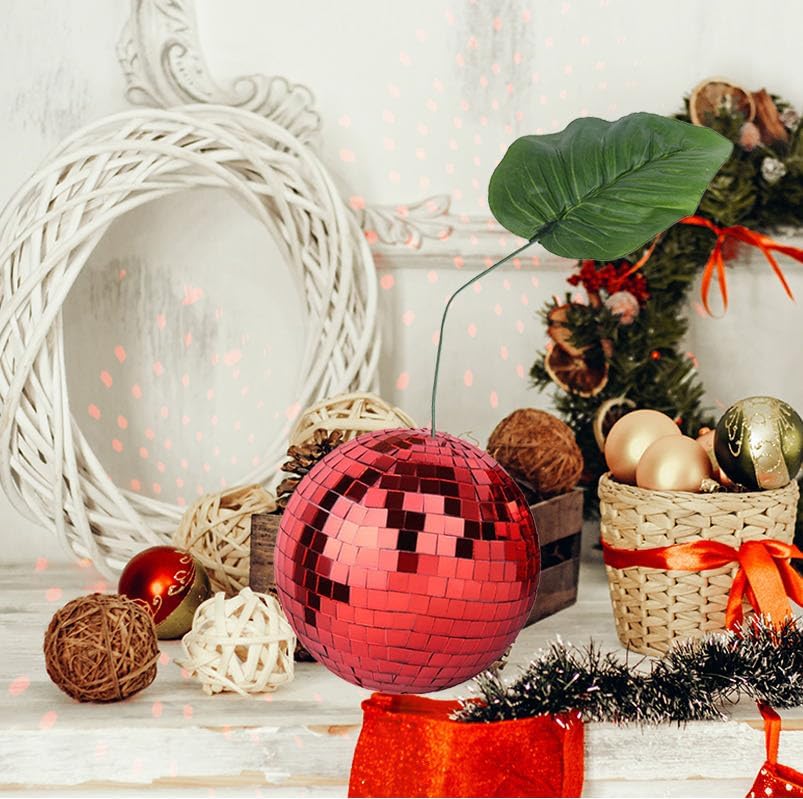 Miniatura 2 de Decoración de bola de discoteca de cereza, bola de espejo doble para DJ, club, escenario, bar, fiesta, boda, vacaciones, decoración del hogar (doble