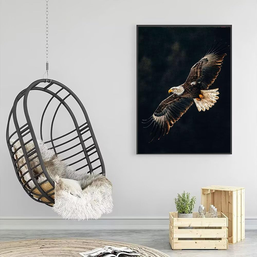 Puzzle 4000 Pezzi, Aquila Nero 3D Puzzle per Adulti Impegnativo, Educa Puzzles Artistico, Divertente E Stimolante Puzzles Decorativo per La Famiglia, Regalo e Decorazione Pareti DX0YL6-571