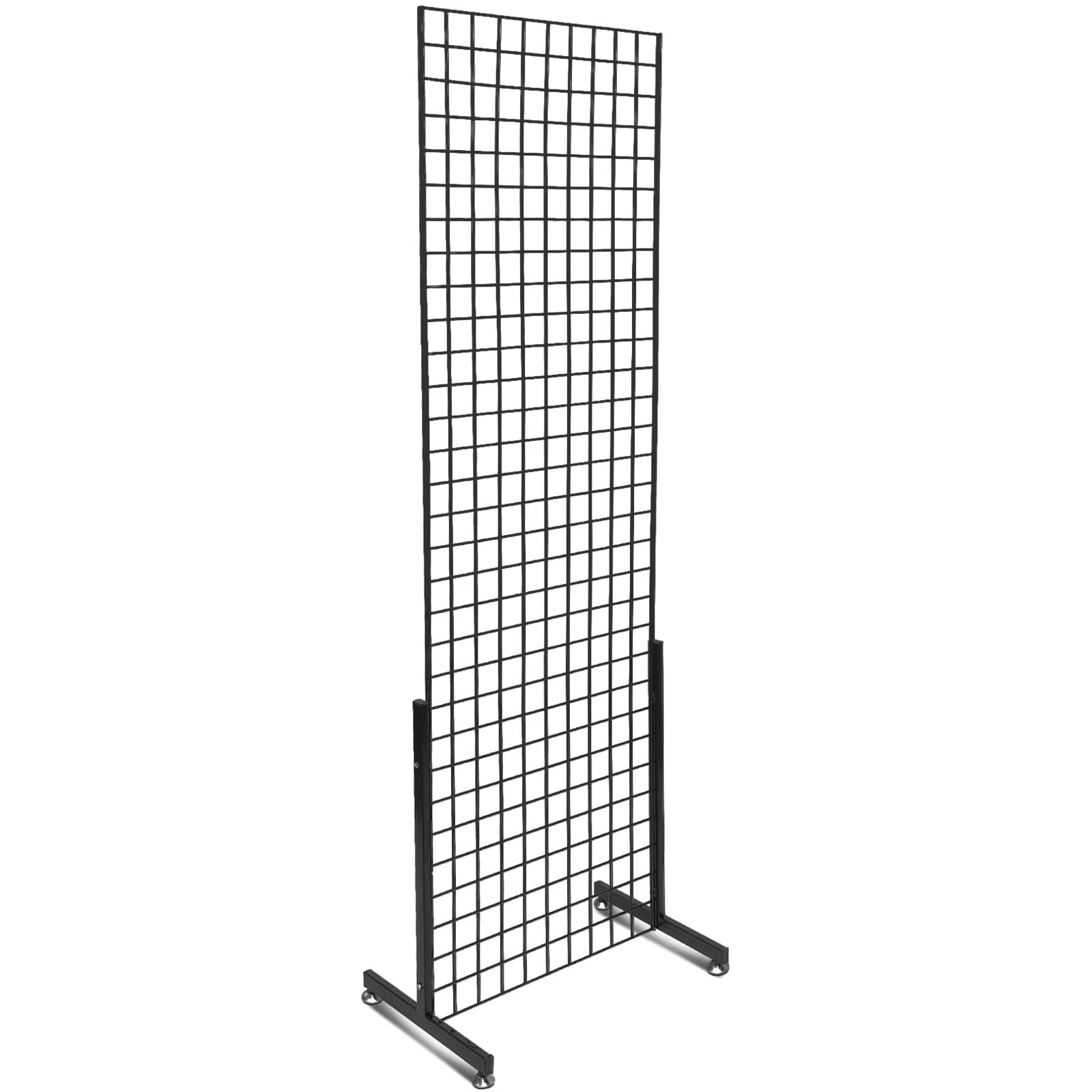 Photo 1 of 2 x 6ft Standing Gridwall Panel Tower Grid Wall with T Legs Metal Wire Grid Panels