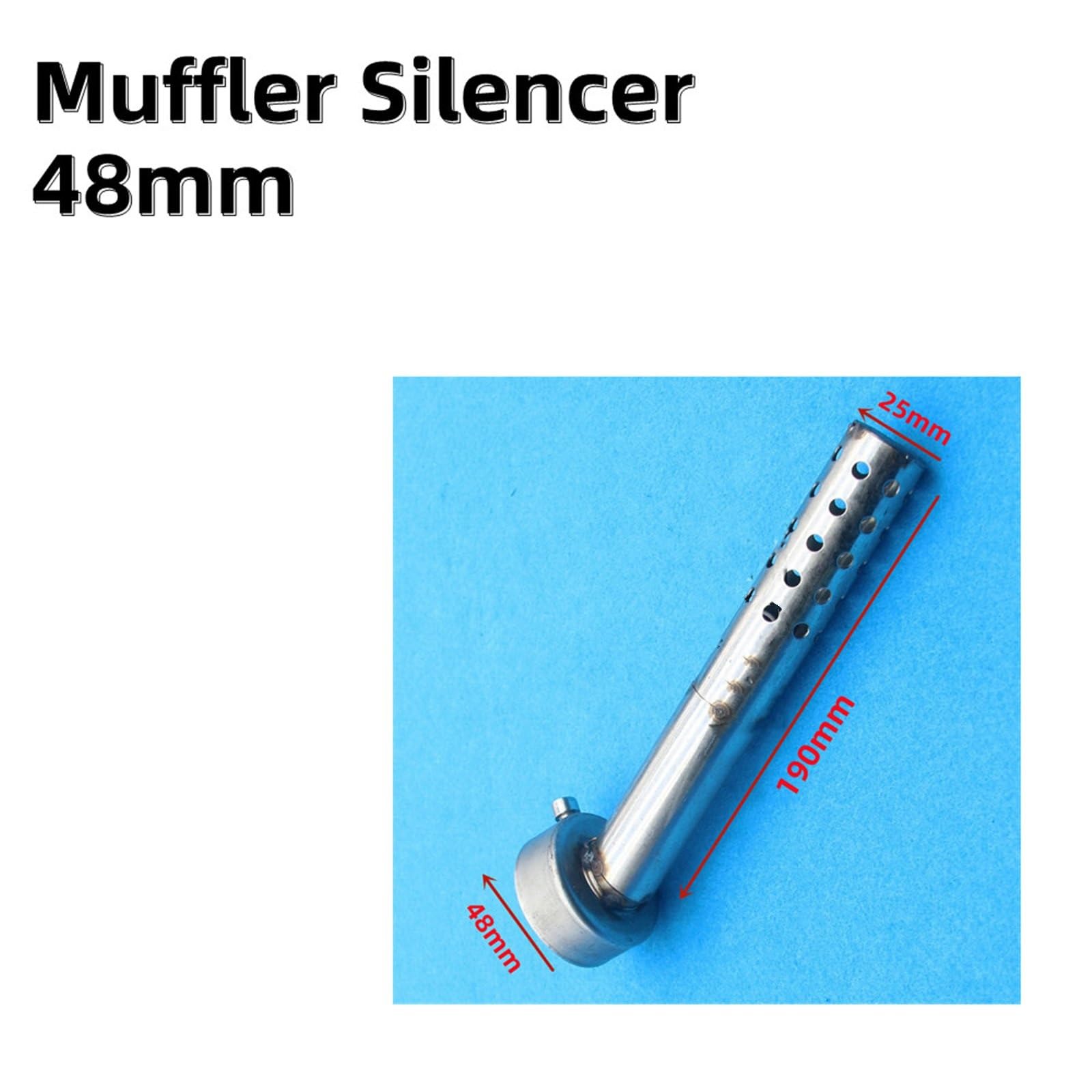 Punta di Scarico Coda Silenziatore di scarico angolato da 48 mm per motociclette, inserto deflettore, può piegarsi, silenziatore DB Killer, attrezzature per Terminali di scarico per auto