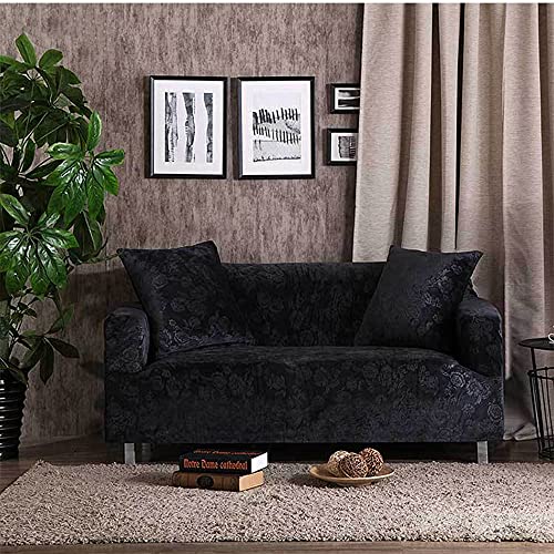 Cubre sofas de terciopelo premium de cuatro plazas textura de lujo 3