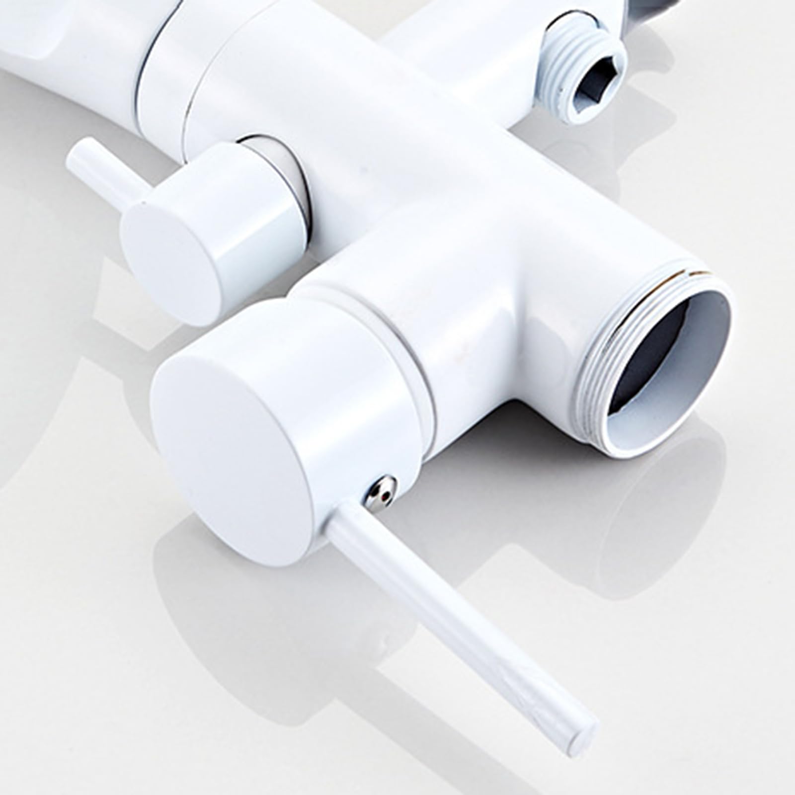 Freending Bianco A Pavimento Rubinetto Da Bagno & Doccia Miscelatore 2 Modalità Cascata Design Singolo Foro Vasca Rubinetto per Bagni Moderni