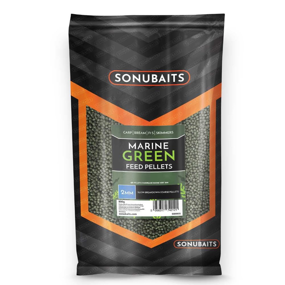 Preston Sonubaits Marine Green Feed Pellets 900g (6mm)