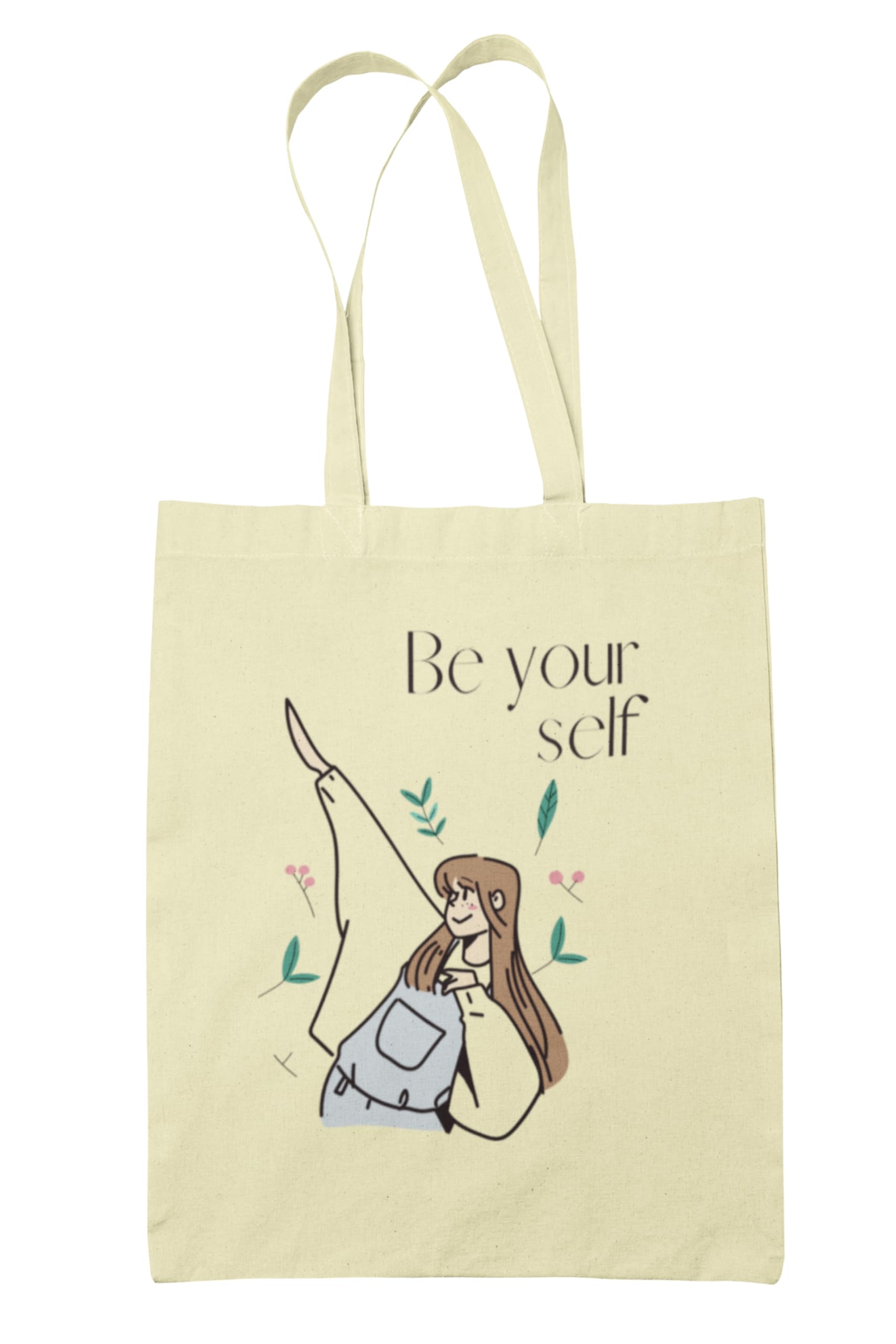 Reusable Cotton Canvas Tote Bag – Eco Friendly Shopping Bag for Women | Lightweight Daily Tote-image-0
