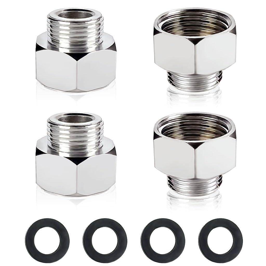 Buy 4 PCS Water Line Adapter, Pipe Fittings in 1/2" Female to 3/8" Male