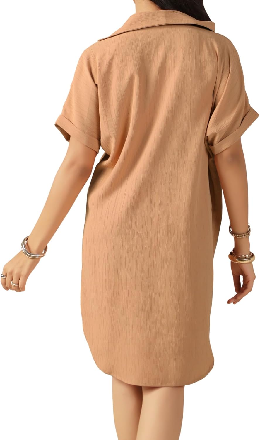 Women Swimsuit Coverup Shirts Button Down Bathing Suit Cover Up Beachwear Blouse Dresses Top for Poolside Beach Travel - Image 3