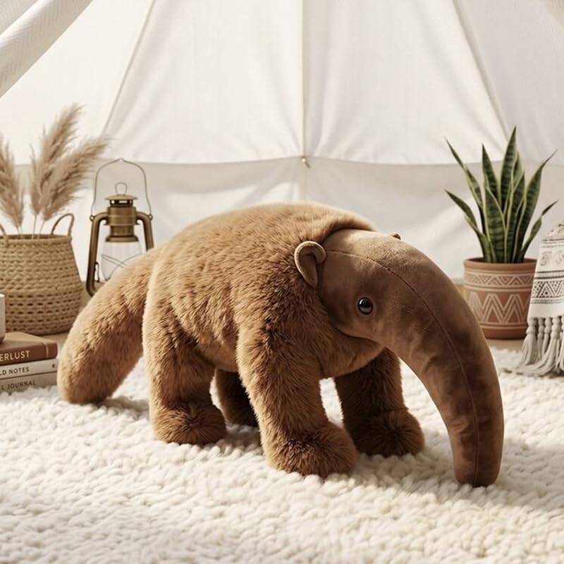 Ameisenbär Plüschtier,Niedliche Ameisenbär Kuscheltier, Stofftiere zum Kuscheln und Spielen,Plüsch Spielzeug Puppe Geburtstag Geschenk für Jungen Mädchen (120cm)