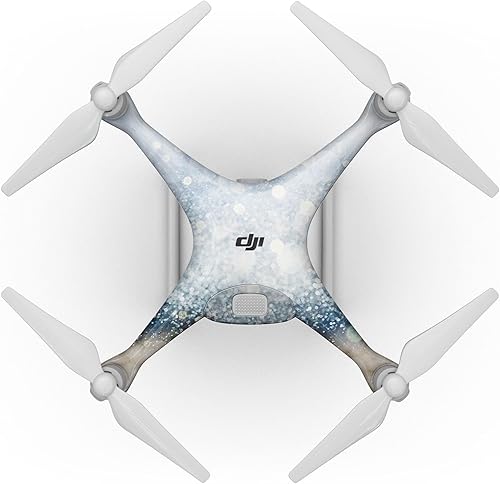 Miniatura 5 de DesignSkinz - Compatible con drones DJI Spark - Adhesivo protector de vinilo resistente a los arañazos - Orbes azules y rojos desenfocados