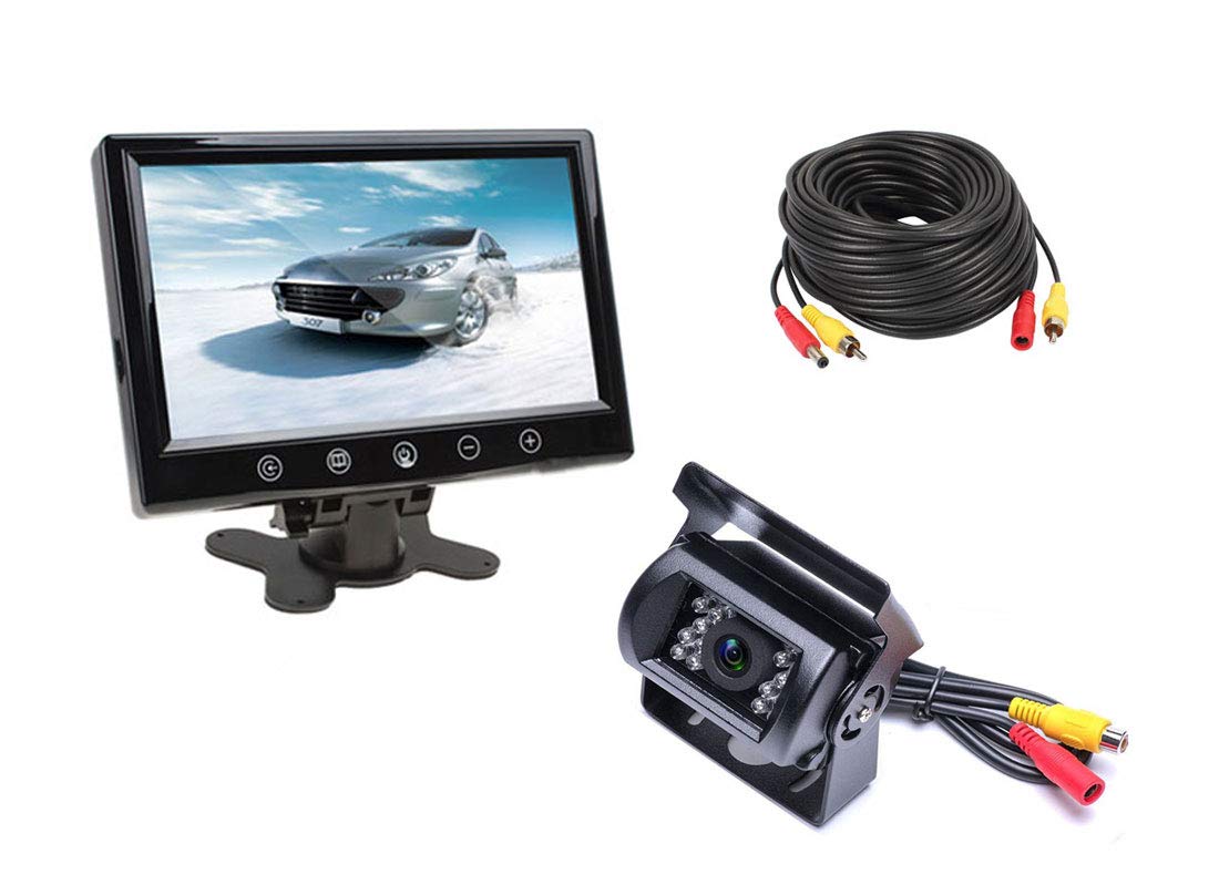 【中古】12V/24V両用 9インチ液晶モニター + 防水・暗視バックカメラ + 20m延長ケーブル オート暗視切替機能塔載 大型トラック・重機対応バックカメラセ Amazon.co.jp: 12V/24V両用 9インチ液晶モニター + 防水・暗視バック