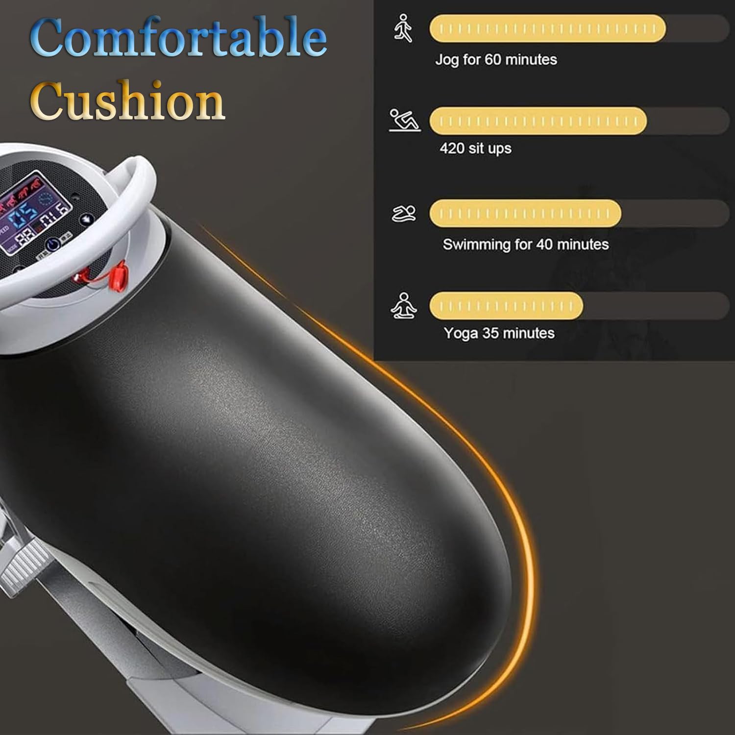 Máquina eléctrica para montar a caballo, entrenador de vibración de 20 velocidades para entrenamiento en casa, quema de grasa y equipo de ejercicio de modelado
