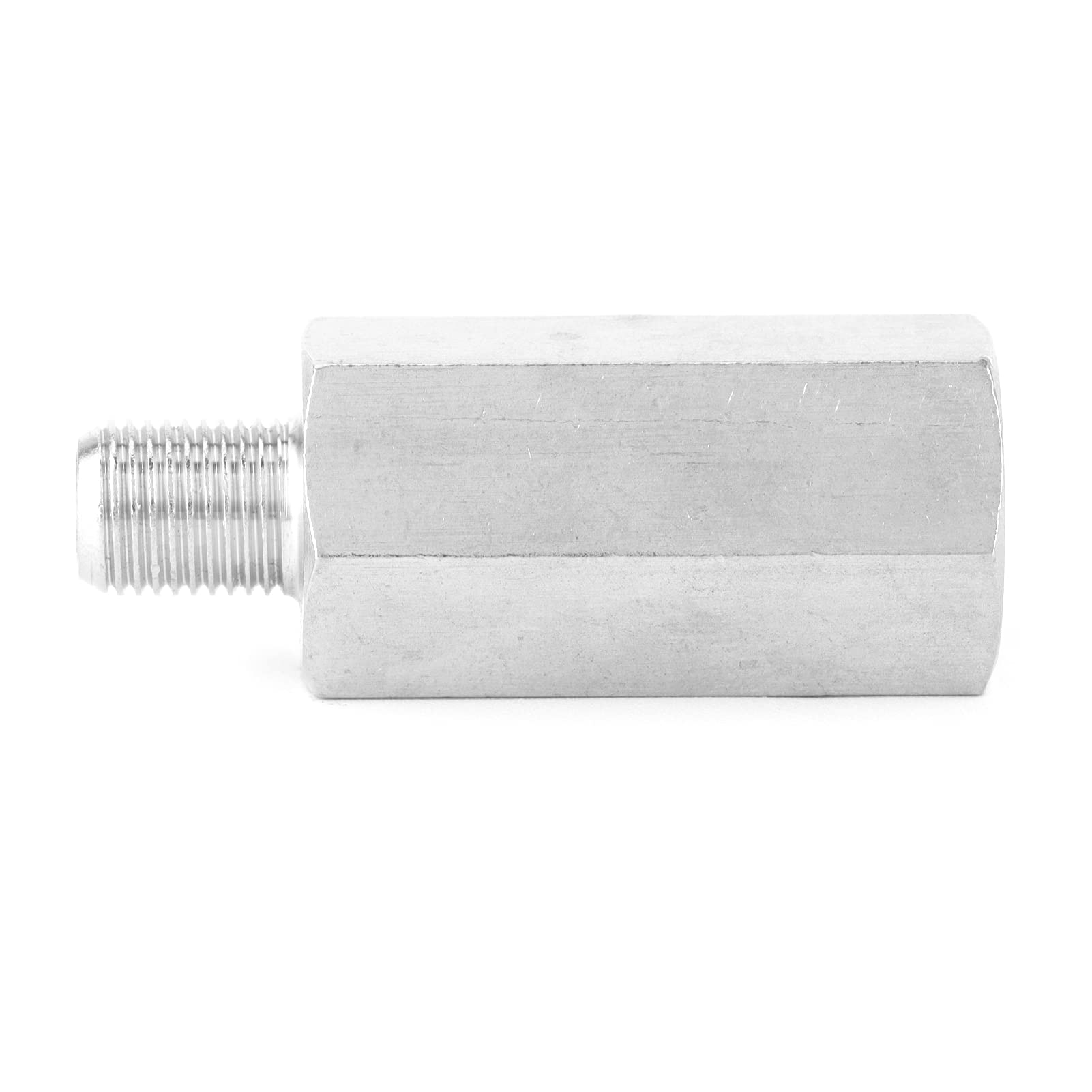 Aramox Adattatore NPT Maschio a Femmina, Adattatore per Sensore di Pressione Dell'olio Tee a Tre Vie Maschio a Femmina 1/8 Pollici a M10x1.0 Turbo Connettore per Manometro della Linea di Alim